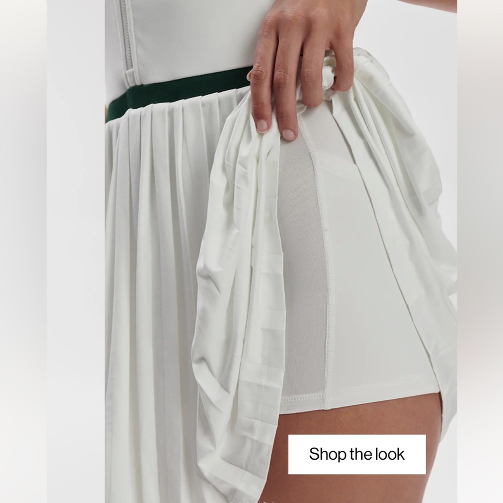 Varley Jane Court Tennis/ Pickleball/ Golf Dress 28'' White/ Green NWT - Picture 5 of 9